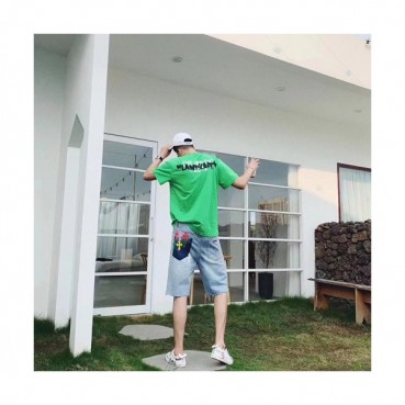 Off-White 2019 Mm/Wm Logo Wolf Cotton T shirt 