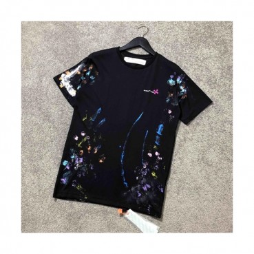 Off-White 2019 Mm/Wm Logo Wolf Cotton T shirt 