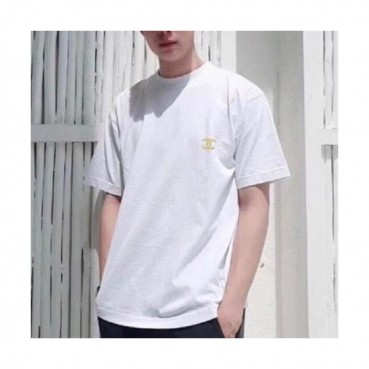 Chanel 2019 Mens Printing Logo Cotton Short Sleeved Oversize Tshirt - 샤넬 남성 프린팅 로고 코튼 오버사이즈 반팔티 chats0010.Size(46 