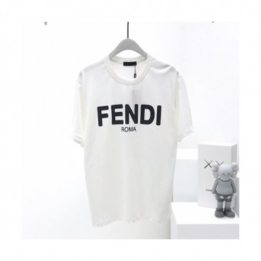 FENDI 2019 Mens Logo Cotton Short Sleeved Tshirt - 펜디 남성 로고 코튼 반팔티 fents0042.Size(s 