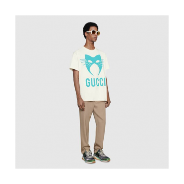 GUCCI 2019 Mens Logo Cotton Short Sleeved Tshirt - 구찌 남성 로고 코튼 반팔티 gucts0064.Size(xs 