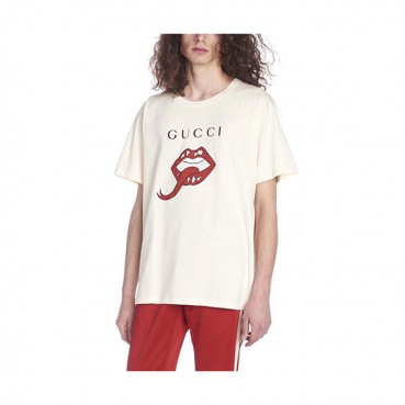 GUCCI 2019 Mens Logo Cotton Short Sleeved Tshirt - 구찌 남성 로고 코튼 반팔티 gucts0094.Size(s 