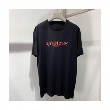 Givenchy 2019 Mm/Wm Logo Oversize Cotton Short Sleeved Tshirt - 지방시 남자 로고 오버사이즈 코튼 반팔티 Givts0011.Size(xs 