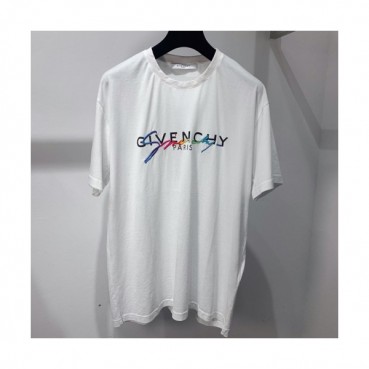 Givenchy 2019 Mm/Wm Logo Oversize Cotton Short Sleeved Tshirt - 지방시 남자 로고 오버사이즈 코튼 반팔티 Givts0009.Size(xs 