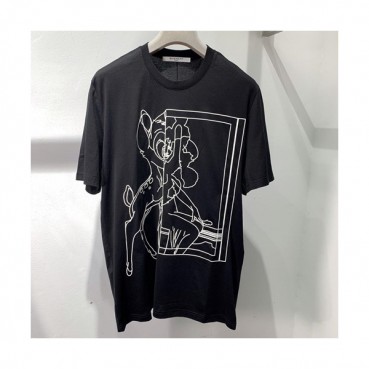 Givenchy 2019 Mm/Wm Logo Oversize Cotton Short Sleeved Tshirt - 지방시 남자 로고 오버사이즈 코튼 반팔티 Givts0005.Size(xxs 