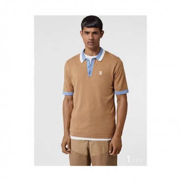 Burberry 2019 Mens Logo Polo  Short Sleeved Tshirt - 버버리 남성 로고 폴로 실켓면 반팔티 BurTS0053.Size(m
