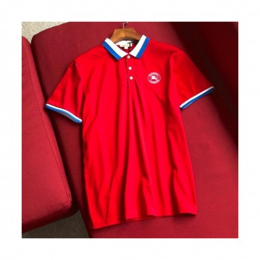 Burberry 2019 Mens Logo Polo Cotton Short Sleeved Tshirt - 버버리 남성 로고 폴로 코튼 반팔티 BurTS0051.Size(m