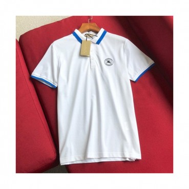 Burberry 2019 Mens Logo Polo Cotton Short Sleeved Tshirt - 버버리 남성 로고 폴로 코튼 반팔티 BurTS0051.Size(m