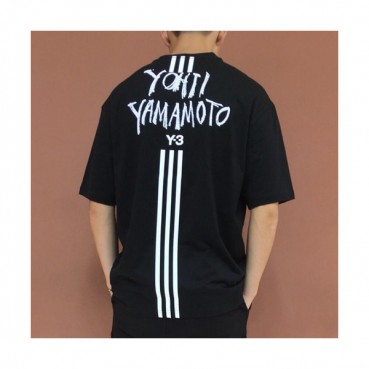 Y-3 2019 Mens Logo Printing Cotton Short Sleeved Tshirt 