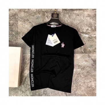 Mocler 2019 Mens Logo Cotton Short Sleeved T-shirt 