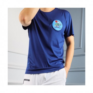 Mocler 2019 Mens Logo Cotton Short Sleeved T-shirt 
