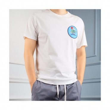 Mocler 2019 Mens Logo Cotton Short Sleeved T-shirt 
