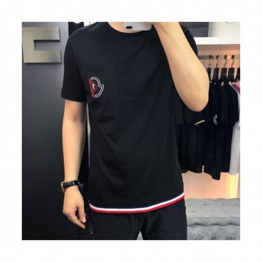 Mocler 2019 Mens Logo Cotton Short Sleeved T-shirt 