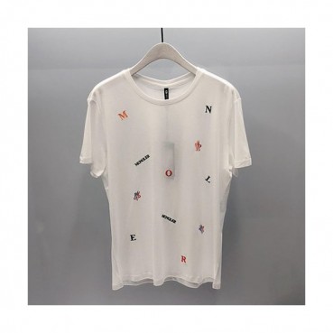 Mocler 2019 Mens Logo Cotton Short Sleeved T-shirt 