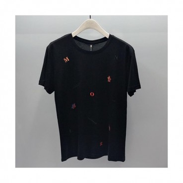 Mocler 2019 Mens Logo Cotton Short Sleeved T-shirt 