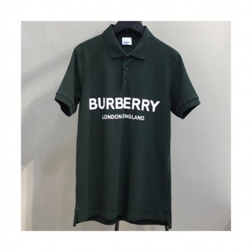 Burberry 2019 Mens Logo Polo Cotton Short Sleeved Tshirt - 버버리 남성 로고 폴로 코튼 반팔티 Burpt0002.Size(s