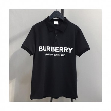 Burberry 2019 Mens Logo Polo Cotton Short Sleeved Tshirt - 버버리 남성 로고 폴로 코튼 반팔티 Burpt0002.Size(s
