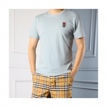 Burberry 2019 Mens Logo Polo Cotton Short Sleeved Tshirt - 버버리 남성 로고 폴로 코튼 반팔티 BurTS0005.Size(m 