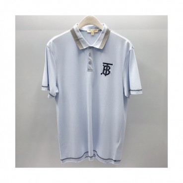 Burberry 2019 Mens Logo Polo Cotton Short Sleeved Tshirt - 버버리 남성 로고 폴로 코튼 반팔티 Bur0853x.Size(m 