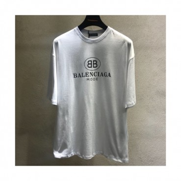 Balenciaga 2019 Mm/Wm Oversize Logo Short Sleeved Tshirt - 발렌시아가 남자 오버사이즈 로고 반팔티 Bal0240x.Size(xs 