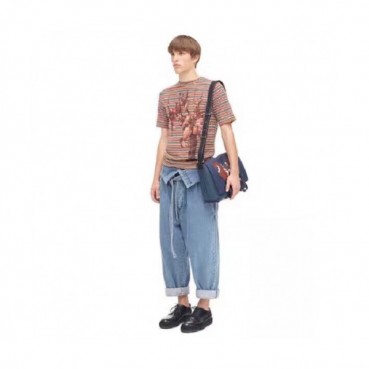 Loewe 2019 Mm/Wm Logo Cotton Short Sleeved Tshirt - 로에베 남자 로고 코튼 반팔티 Loe0060x.Size(s 