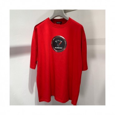 Balenciaga 2019 Mm/Wm Oversize Logo Short Sleeved Tshirt - 발렌시아가 남자 오버사이즈 로고 반팔티 Bal0236x.Size(xs 