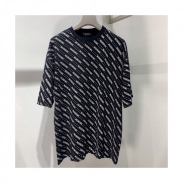 Balenciaga 2019 Mm/Wm Oversize Logo Short Sleeved Tshirt - 발렌시아가 남자 오버사이즈 로고 반팔티 Bal0233x.Size(xs 