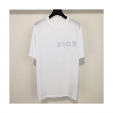 Dior 2019 Mm/WmLogo Cotton Short Sleeved  Oversize Tshirt - 디올 남자 로고 코튼 오버사이즈 반팔티 Dio0310x.Size(s 
