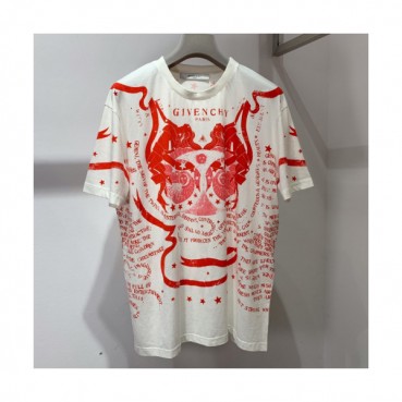Givenchy 2019 Mens Logo Oversize Cotton Short Sleeved Tshirt - 지방시 남성 로고 오버사이즈 코튼 반팔티 Giv0169x.Size(xs 