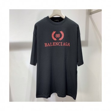 Balenciaga 2019 Mm/Wm Oversize Logo Short Sleeved Tshirt - 발렌시아가 남자 오버사이즈 로고 반팔티 Bal0232x.Size(xs 