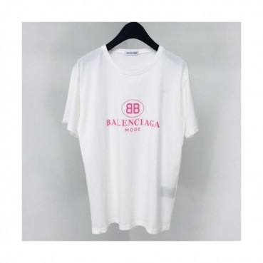Balenciaga 2019 Mm/Wm Oversize Logo Short Sleeved Tshirt - 발렌시아가 남자 오버사이즈 로고 반팔티 Bal0230x.Size(s 