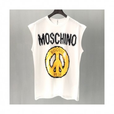 Moschino 2019 Mm/Wm Logo Crew -neck Cotton Short Sleeved Tshirt 