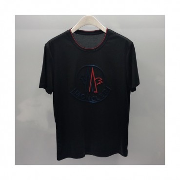 Mocler 2019 Mens Logo Cotton Short Sleeved T-shirt 