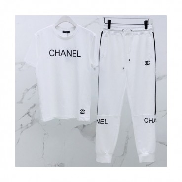 Chanel 2019 Mens CC Logo Stripe Cotton Short Sleeved Tshirt - 샤넬 남성 CC로고 스트라이프 코튼 반팔티 Cnl0440x.Size(m 