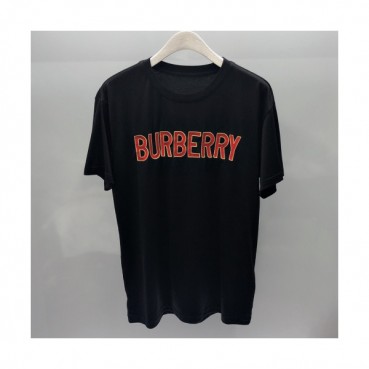 Burberry 2019 Mm/Wm Classic Logo Cotton Short Sleeved Tshirt - 버버리 남자 클래식 로고 코튼 반팔티 Bur0785x.Size(s 