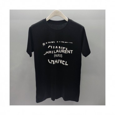 Chanel 2019 Mens Logo Printing Crew-neck Cotton Short Sleeved Tshirt 
