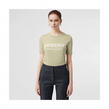 [여름추천템]Burberry 2019 Womens Classic Printing Logo Cotton Short Sleeved Tshirt - 버버리 여성 클래식 프린팅 로고 코튼 반팔티 Bur0778x.Size(xs 