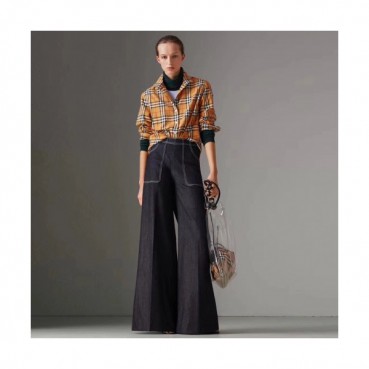 Burberry 2019 Womens Vintage Check Cotton Tshirt - 버버리 여성 빈지티 체크 코튼 티셔츠 Bur0365x.Size(S 