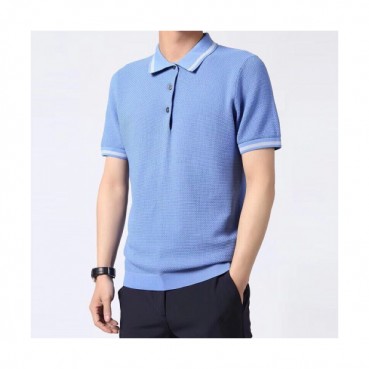 Ermenegildo Zegna  2019 Mens Business Polo Short Sleeved T-shirt 