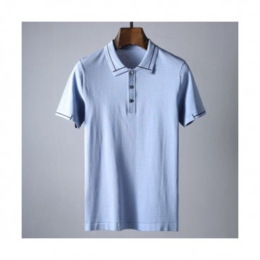 Ermenegildo Zegna  2019 Mens Business Polo Short Sleeved T-shirt 