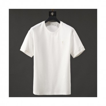 Ermenegildo Zegna  2019 Mens Business Logo Short Sleeved T-shirt 