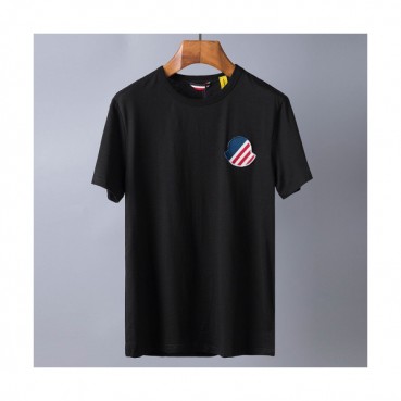 Mocler 2019 Mens Polo Patch Logo Cotton Short Sleeved T-shirt 