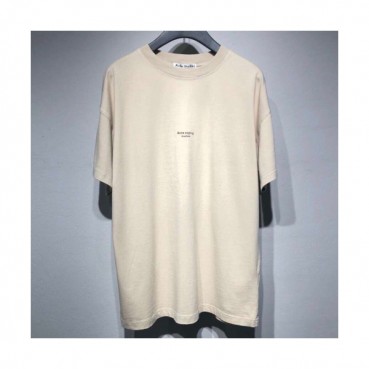 Acne 2019 Studios Mens Logo Cotton Short Sleeved Tshirt  - 아크네 스튜디오 남성 로고 코튼 반팔티 Acn0014x.Size(s 