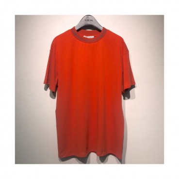 [파격특가]Acne 2019 Studios Mens Neck Logo Cotton Short Sleeved Tshirt  - 아크네 스튜디오 남성 넥로고 코튼 반팔티 Acn0011x.Size(s 