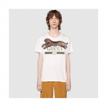 Gucci 2019 Mens Vintage Logo Slim Fit Cotton Short Sleeved Tshirt - 구찌 남성 빈티지 로고 슬림핏 코튼 반팔티 Guc01003x.Size(xs 