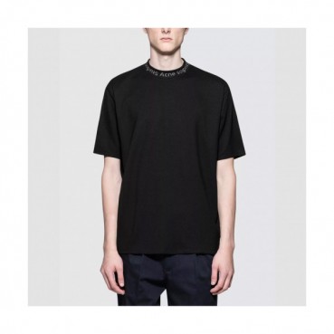 Acne 2019 Studios Mens Neck Logo Cotton Short Sleeved Tshirt  - 아크네 스튜디오 남성 넥로고 코튼 반팔티 Acn0010x.Size(s 