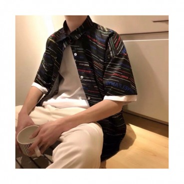 Balenciaga 2019 Mens Logo Cotton Short Sleeved Tshirt - 발렌시아가  남성 로고 코튼 반팔티셔츠 Bal0171x.Size(s 
