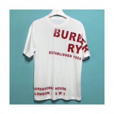 Burberry 2019 Mens Printing Logo Cotton Short Sleeved T-shirt 