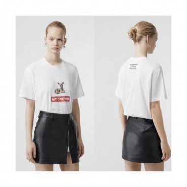 Burberry 2019 Mm/Wm Printing Logo Cotton Short Sleeved Tshirt - 버버리 남자 프린팅 로고 코튼 반팔티 Bur0682x.Size(xs 