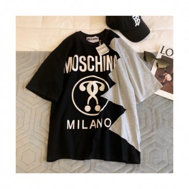 Moschino 2019 Mm/Wm Animation Printing Crew -neck Cotton Short Sleeved T